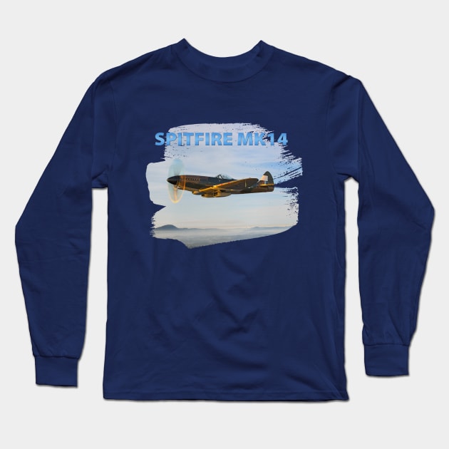 Spitfire Mk14 (Mk XIV) Long Sleeve T-Shirt by Spyinthesky